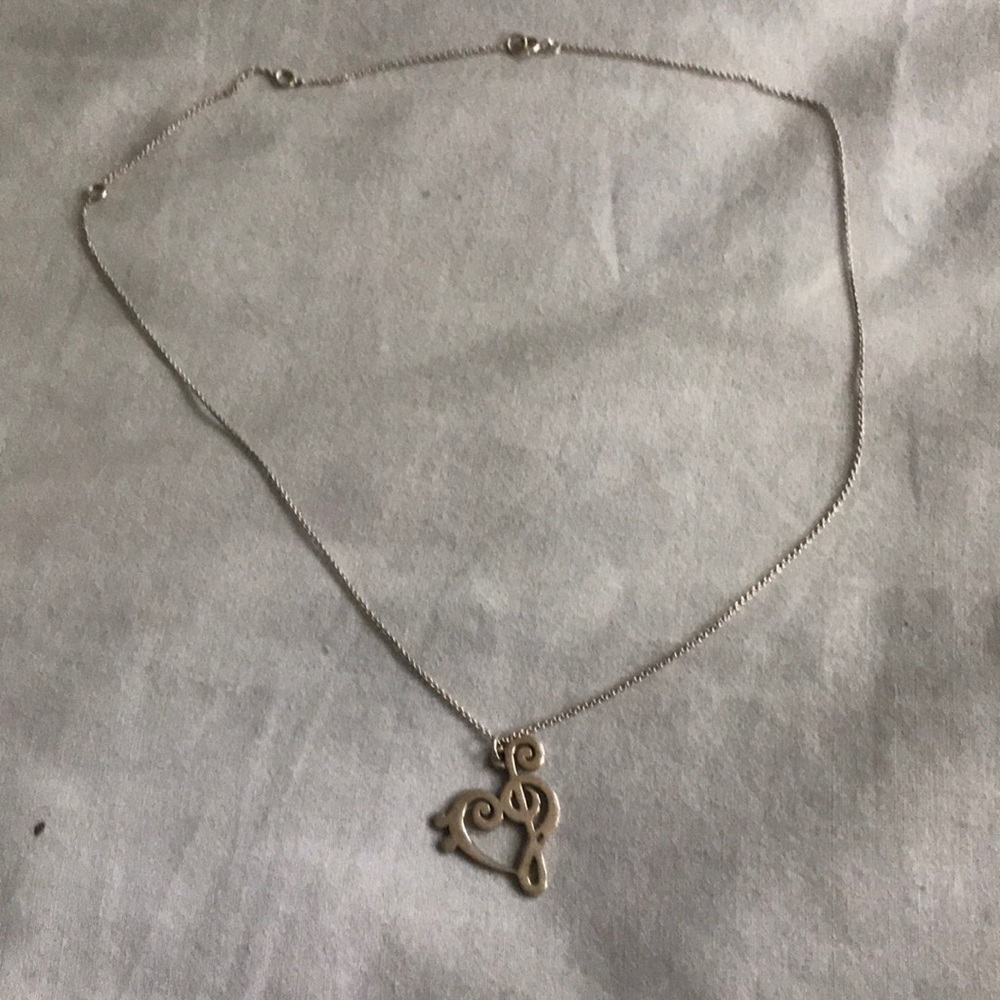 Music Treble and Bass Clef Necklace